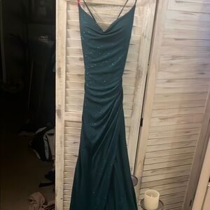 Elegant Teal Maxi Dress